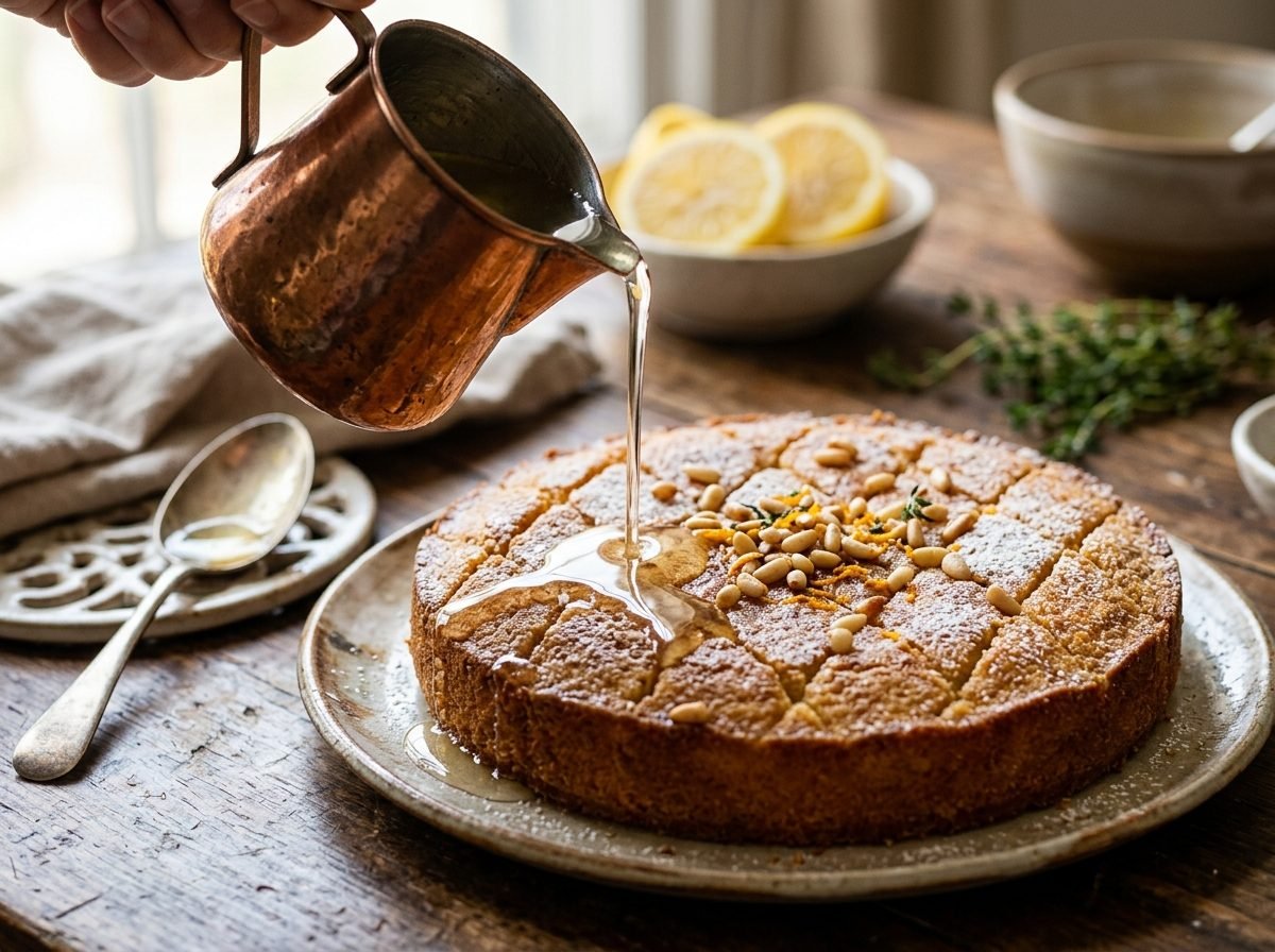 Revani in lemon syrup